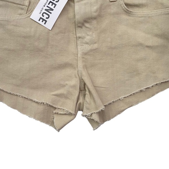 L'Agence Audrey Cut Off Cutoff Shorts Tan Beige Brown Denim Jean Shorts 25 - Picture 9 of 16